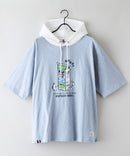 【Blue Standard/ブルースタンダード】スラブコットン アニマルプリント Tパーカーzo