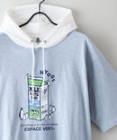 【Blue Standard/ブルースタンダード】スラブコットン アニマルプリント Tパーカーzo