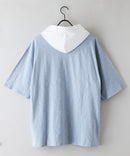 【Blue Standard/ブルースタンダード】スラブコットン アニマルプリント Tパーカーzo