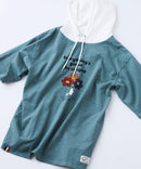 【Blue Standard/ブルースタンダード】スラブコットン アニマルプリント Tパーカーzo