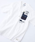 【Blue Standard/ブルースタンダード】スラブコットン アニマルプリント ポケット付Tシャツzo