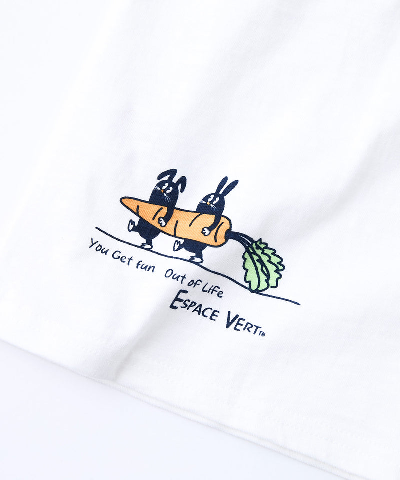 【Blue Standard/ブルースタンダード】スラブコットン アニマルプリント ポケット付Tシャツzo
