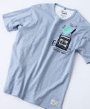 【Blue Standard/ブルースタンダード】スラブコットン アニマルプリント ポケット付Tシャツzo D柄 ❘ジーンズメイト公式オンラインショップ