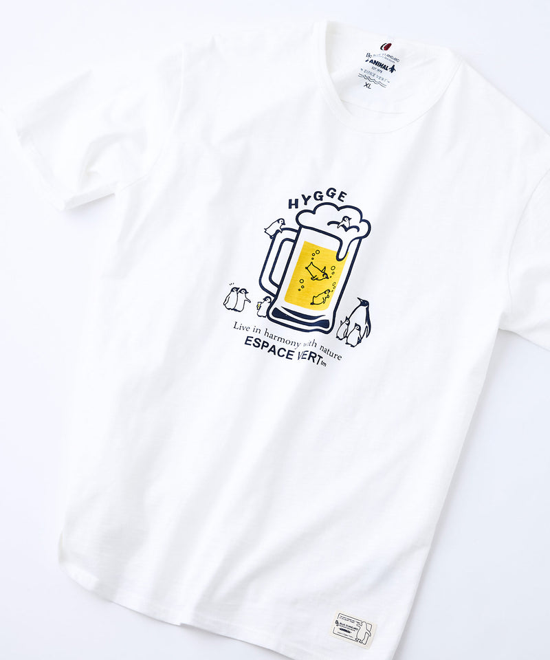 【Blue Standard/ブルースタンダード】スラブコットン アニマルプリント Tシャツzo