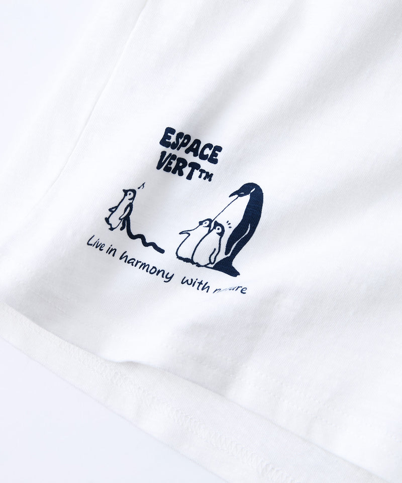 【Blue Standard/ブルースタンダード】スラブコットン アニマルプリント Tシャツzo