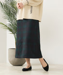 【C-FORT POINT/フォートポイント】裏地ベロア 台形スカート