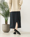 【C-FORT POINT/フォートポイント】裏地ベロア 台形スカート