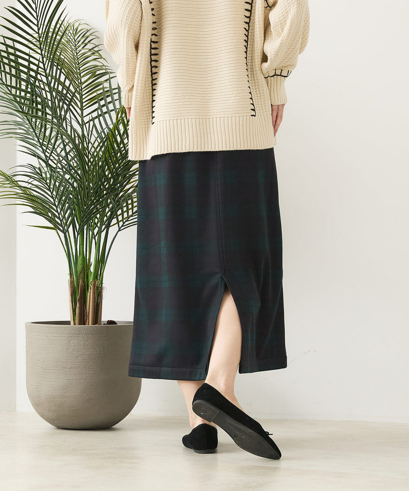 【C-FORT POINT/フォートポイント】裏地ベロア 台形スカート