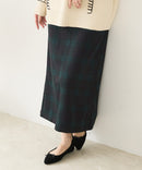 【C-FORT POINT/フォートポイント】裏地ベロア 台形スカート