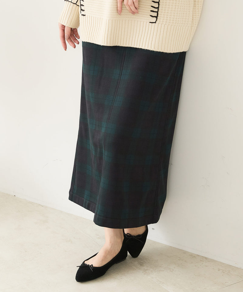 【C-FORT POINT/フォートポイント】裏地ベロア 台形スカート