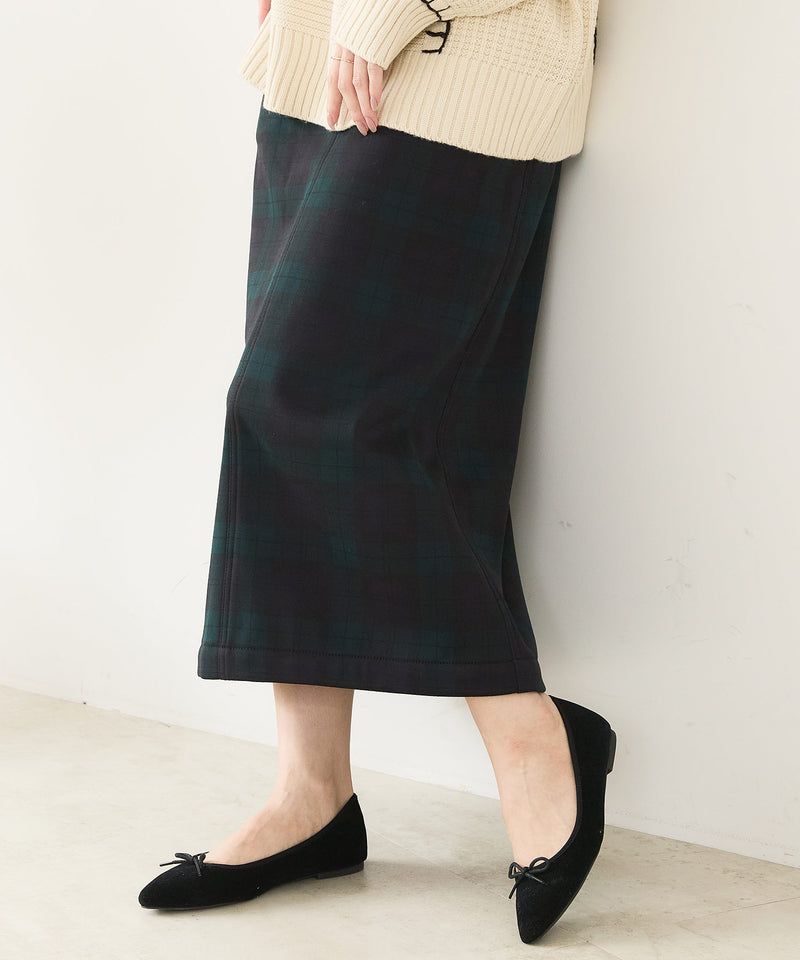 【C-FORT POINT/フォートポイント】裏地ベロア 台形スカート