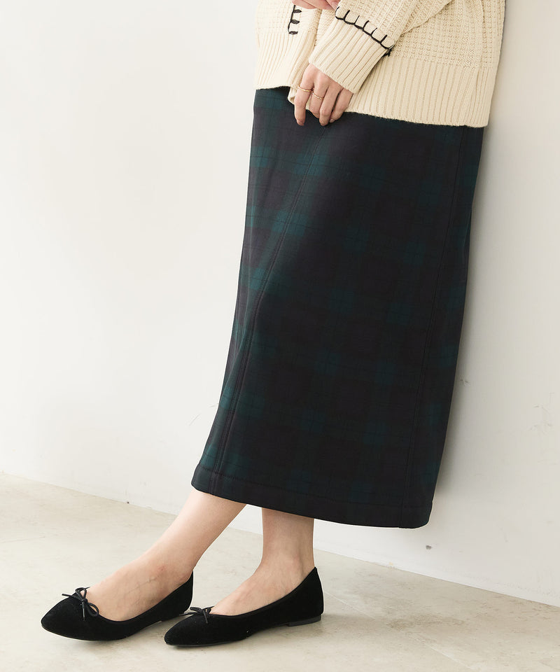 【C-FORT POINT/フォートポイント】裏地ベロア 台形スカート