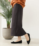 【C-FORT POINT/フォートポイント】裏地ベロア 台形スカート