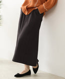 【C-FORT POINT/フォートポイント】裏地ベロア 台形スカート