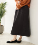 【C-FORT POINT/フォートポイント】裏地ベロア 台形スカート