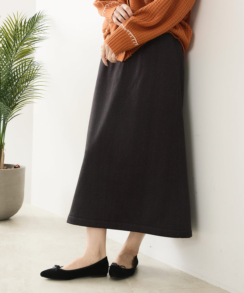 【C-FORT POINT/フォートポイント】裏地ベロア 台形スカート