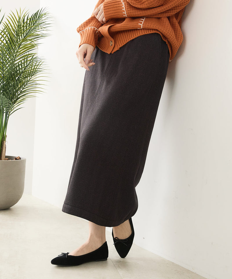 【C-FORT POINT/フォートポイント】裏地ベロア 台形スカート