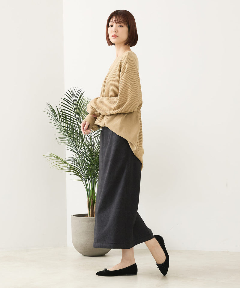【C-FORT POINT/フォートポイント】裏地ベロア 台形スカート