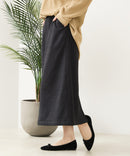 【C-FORT POINT/フォートポイント】裏地ベロア 台形スカート