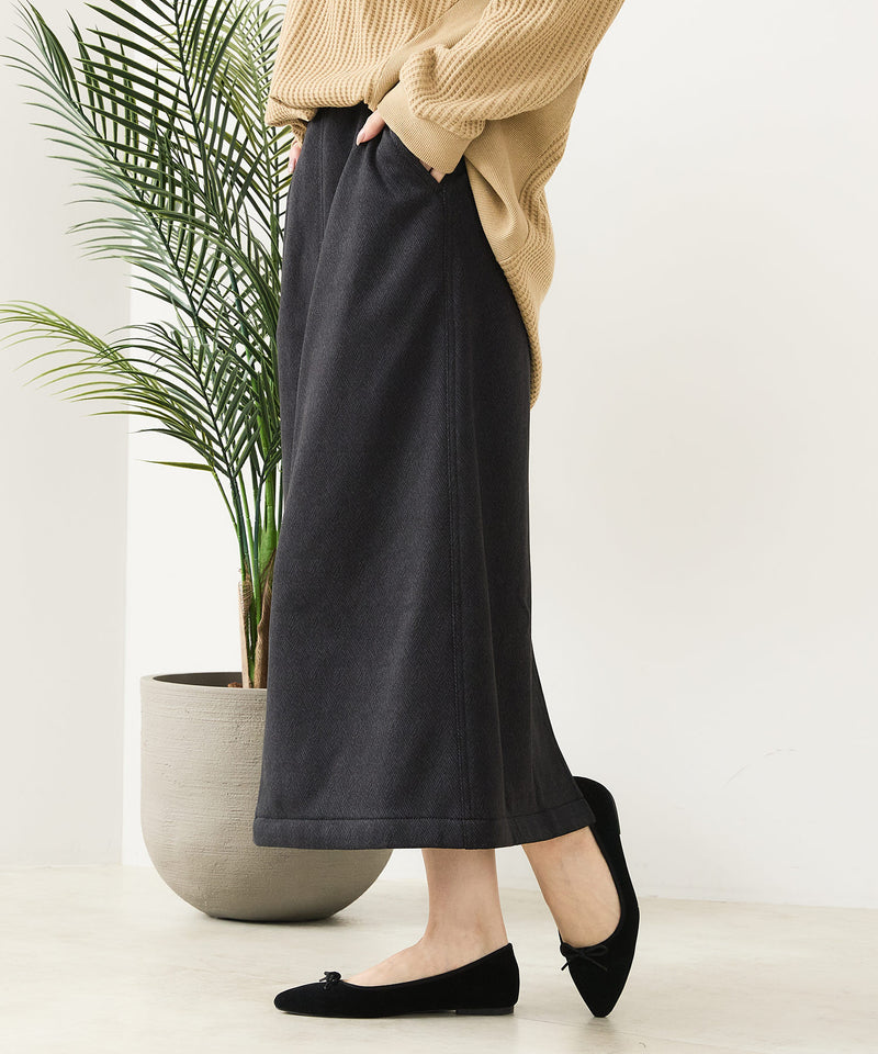 【C-FORT POINT/フォートポイント】裏地ベロア 台形スカート