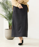 【C-FORT POINT/フォートポイント】裏地ベロア 台形スカート