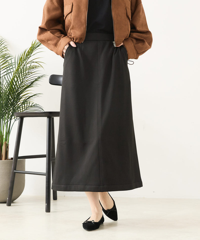 【C-FORT POINT/フォートポイント】裏地ベロア 台形スカート
