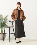 【fort point/フォートポイント】フェイクスウェード ショート丈 ブルゾン