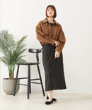 【fort point/フォートポイント】フェイクスウェード ショート丈 ブルゾン