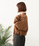 【fort point/フォートポイント】フェイクスウェード ショート丈 ブルゾン