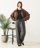 【fort point/フォートポイント】フェイクスウェード ショート丈 ブルゾン