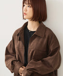 【fort point/フォートポイント】フェイクスウェード ショート丈 ブルゾン