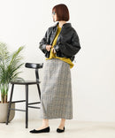 【fort point/フォートポイント】フェイクレザー ショート丈 ブルゾン