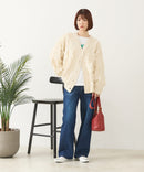 【C-FORT POINT/フォートポイント】フリンジニットカーディガン2