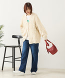 【C-FORT POINT/フォートポイント】フリンジニットカーディガン2