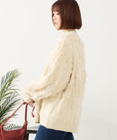 【C-FORT POINT/フォートポイント】フリンジニットカーディガン2