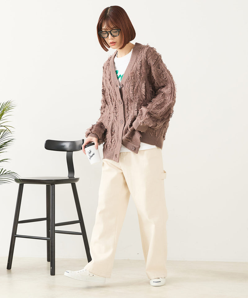 【C-FORT POINT/フォートポイント】フリンジニットカーディガン2
