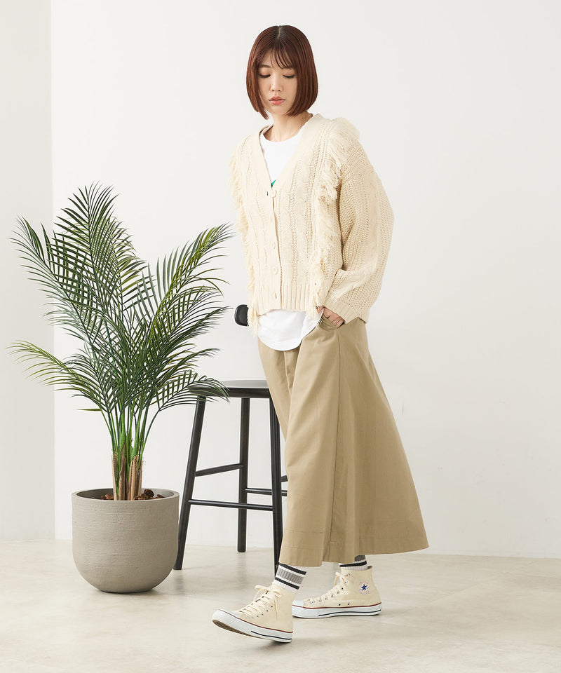 【C-FORT POINT/フォートポイント】フリンジニットカーディガン1