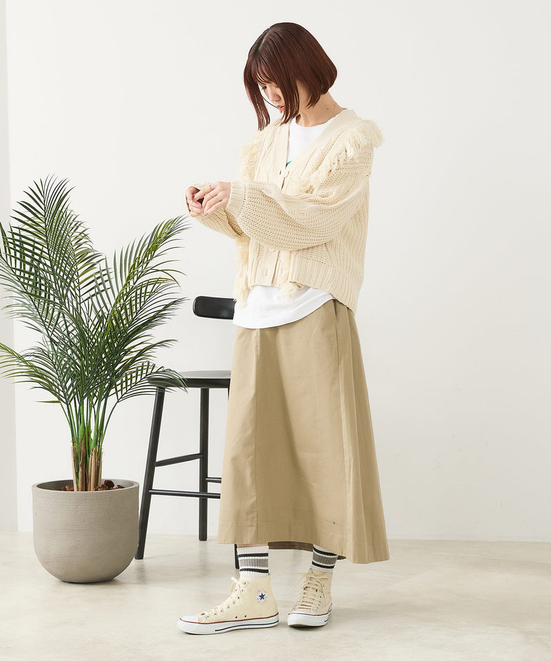 【C-FORT POINT/フォートポイント】フリンジニットカーディガン1