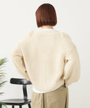 【C-FORT POINT/フォートポイント】フリンジニットカーディガン1