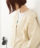 【C-FORT POINT/フォートポイント】フリンジニットカーディガン1