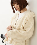 【C-FORT POINT/フォートポイント】フリンジニットカーディガン1