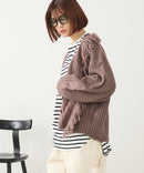 【C-FORT POINT/フォートポイント】フリンジニットカーディガン1