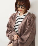 【C-FORT POINT/フォートポイント】フリンジニットカーディガン1