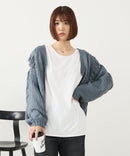 【C-FORT POINT/フォートポイント】フリンジニットカーディガン1