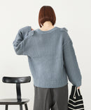 【C-FORT POINT/フォートポイント】フリンジニットプルオーバー