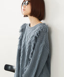 【C-FORT POINT/フォートポイント】フリンジニットプルオーバー