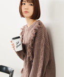 【C-FORT POINT/フォートポイント】フリンジニットプルオーバー