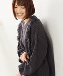 【C-FORT POINT/フォートポイント】フリンジニットプルオーバー