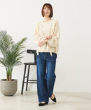 【C-FORT POINT/フォートポイント】フリンジニットプルオーバー