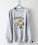 【PEANUTS/ピーナッツ】【ユニセックスデザインでリンクコーデにも◎】MLB×PEANUTS 裏起毛トレーナー 保温 キャラクター ドジャース ヤンキース パイレーツ ❘ジーンズメイト公式オンラインショップ